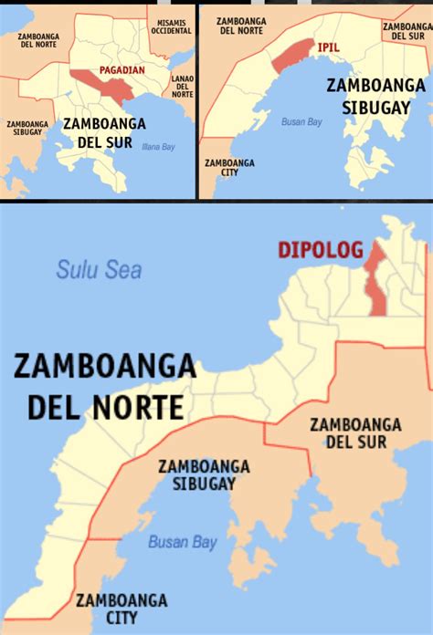 Dipolog and Dapitan Cities, and Zamboanga del Norte Province.